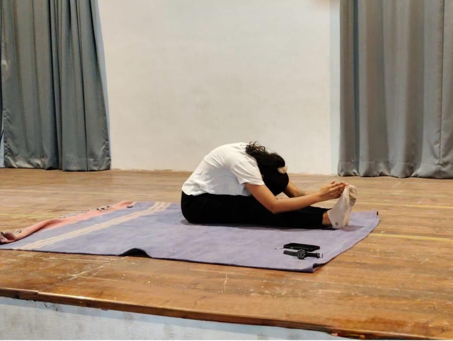 Yoga session at Anand Niketan School